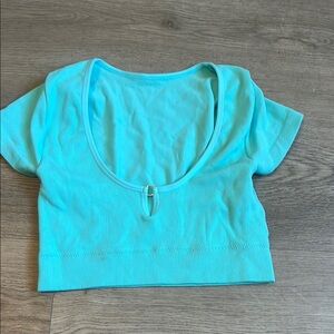 NWOT Aqua Blue Women's Top